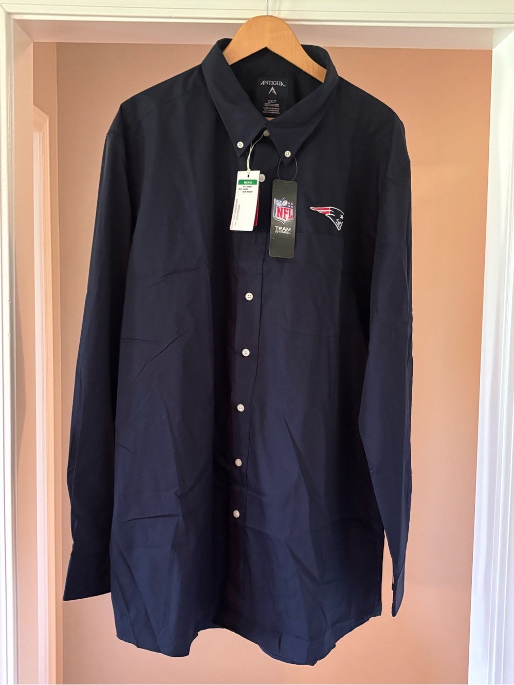 Antigua Navy New England Patriots Button-Down Shirt